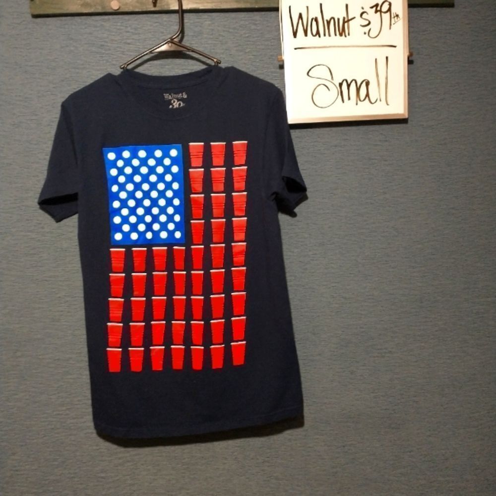 Walnut & 39th beer pong t-shirt size small